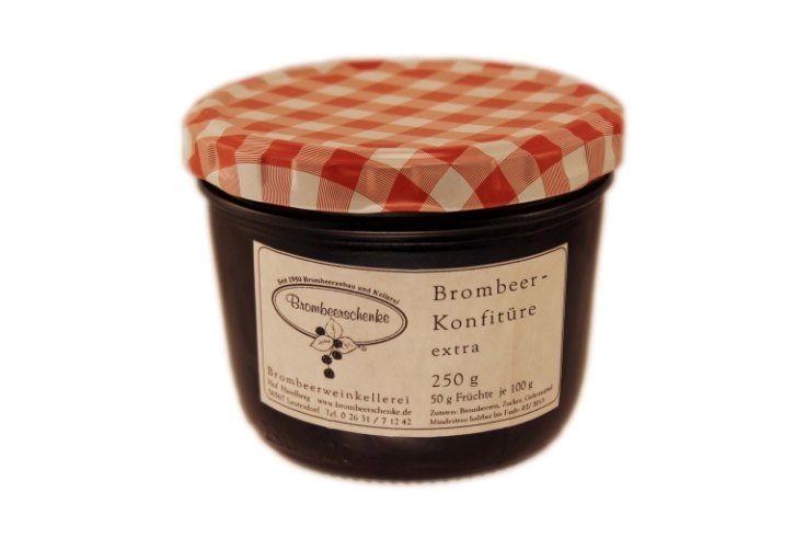 Online Shop Brombeerweinkellerei - Brombeer Konfitüre extra 250 g