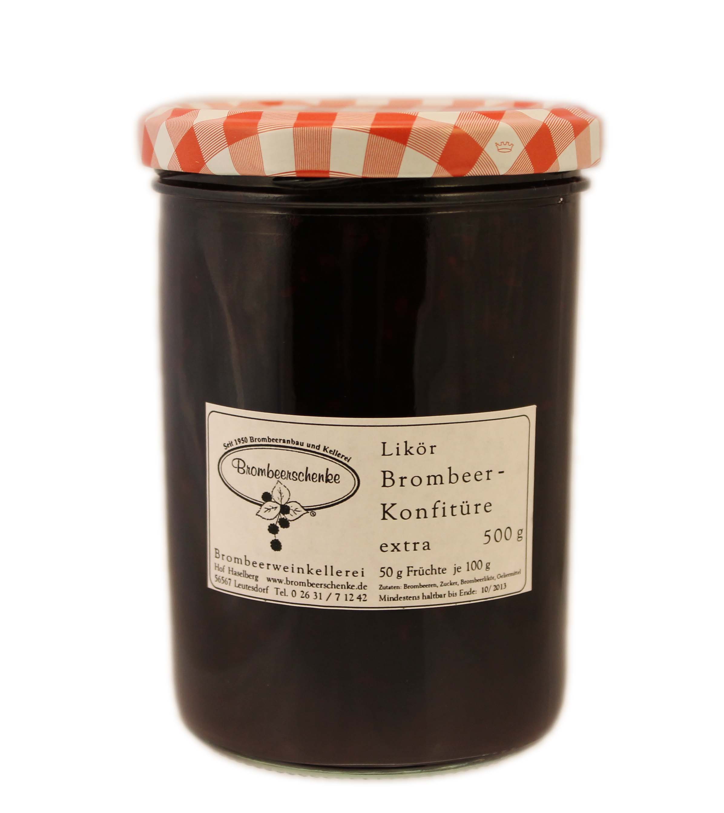 Online Shop Brombeerweinkellerei - Likör Brombeer Konfitüre extra 500 g